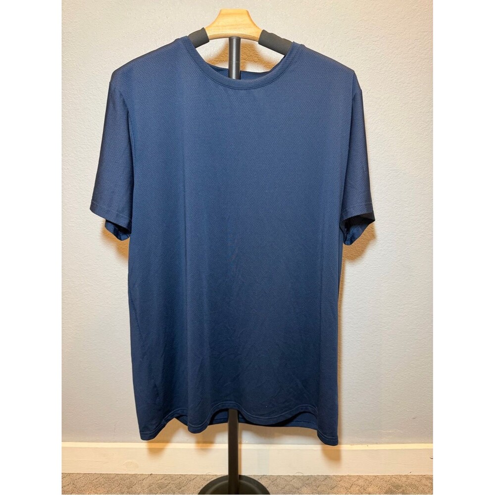 Athletic Works Men's Short Sleeve Crew T-Shirt in Navy Blue XL (030)
